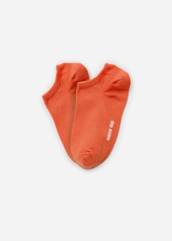 Colorful daily life．Women Ankle Socks（Bright orange）