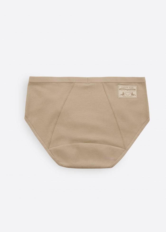 Denim Collection．Mid Rise Cotton Period Brief Panty（Natural）
