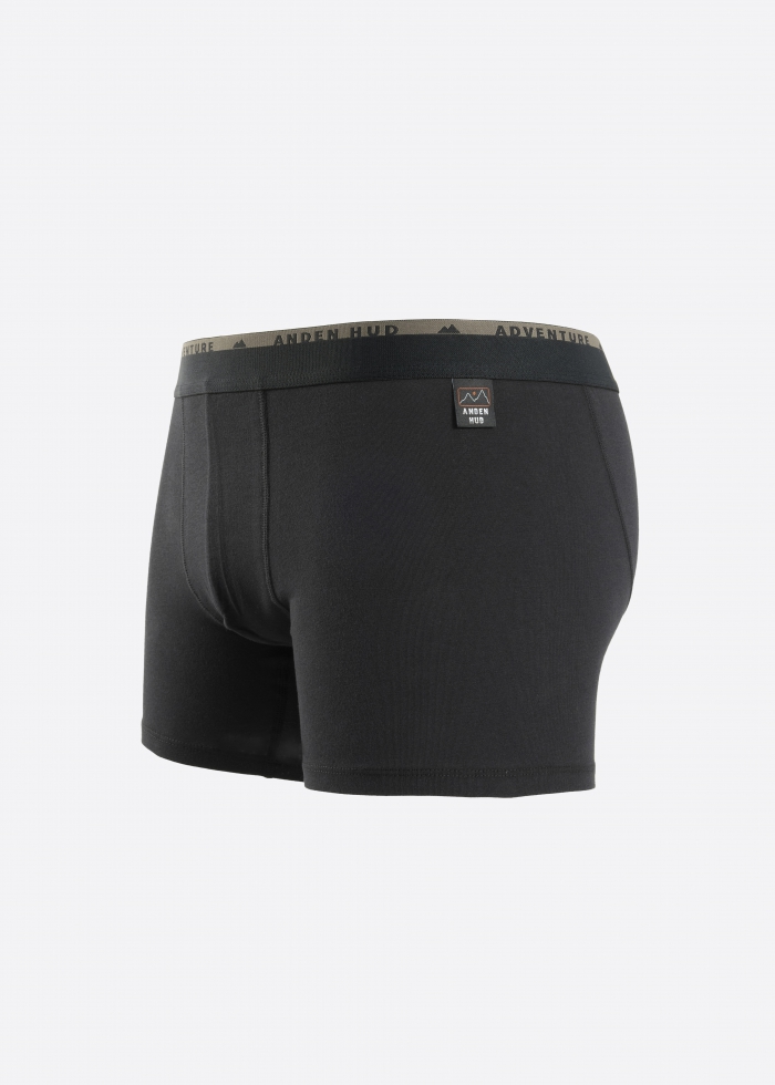 Adventure．Men Boxer Brief Underwear（AH Label - Black）