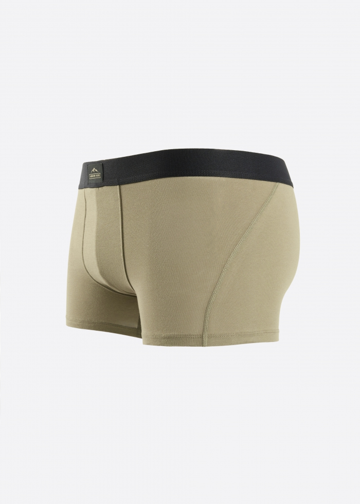 Adventure．Men Trunk Underwear（Flag Label - Dusky Green）