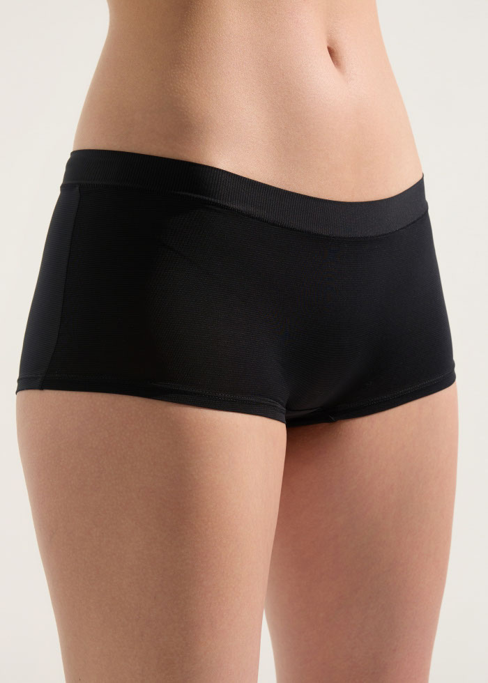 Cool Series．Mid Rise Cool Shortie Panty（Black）