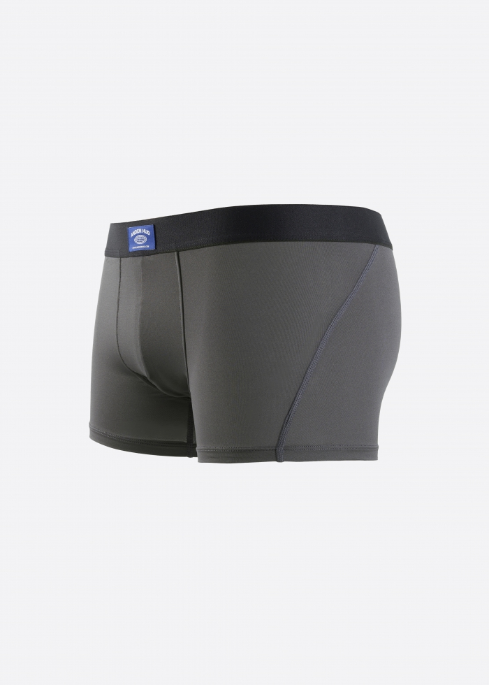 Moisture-Wicking Collection．Men Trunk Underwear（Graphite-Future Label）