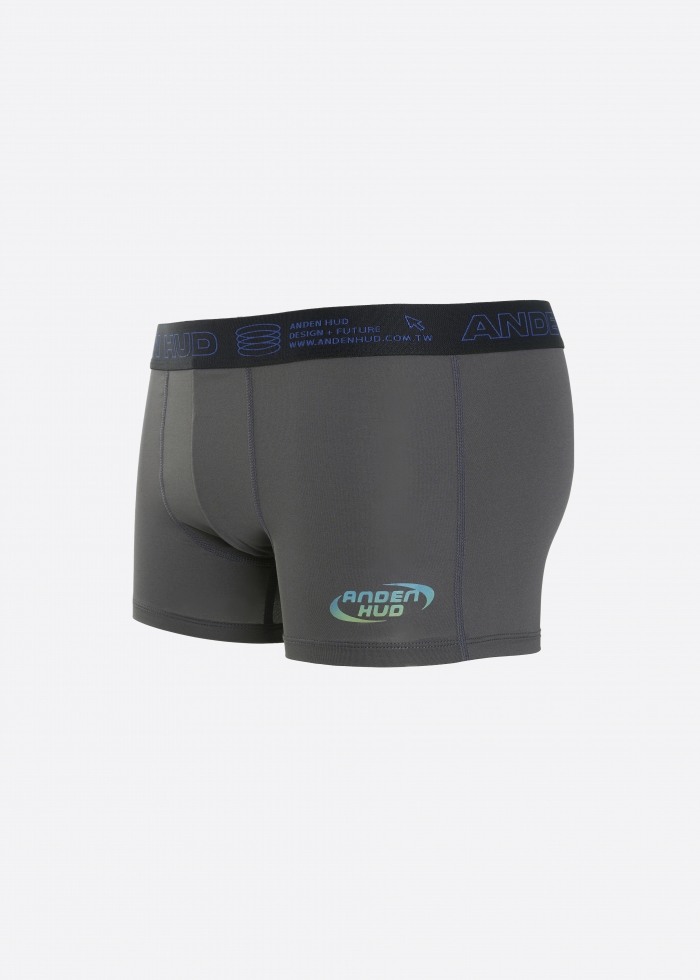 Moisture-Wicking Collection．Men Trunk Underwear（Graphite-Laser）