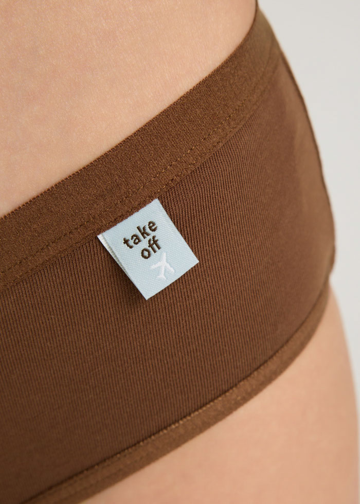 Travel memories．Mid Rise Cotton Brief Panty（Fudgesickle - Take off Label）