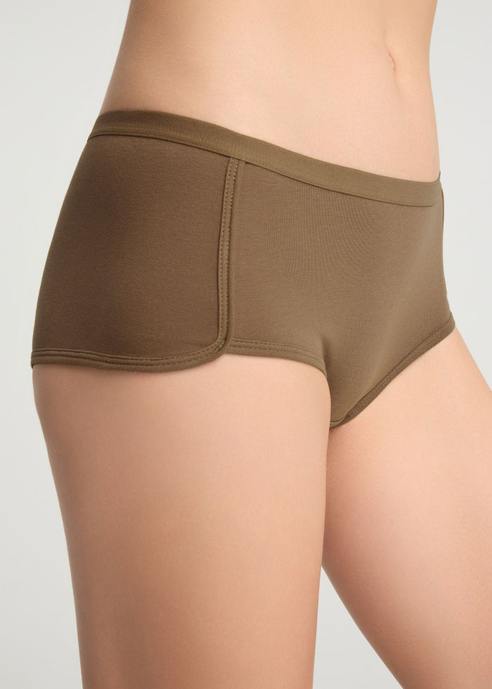 Travel memories．Mid Rise Cotton Shortie Panty（Rain Drum）