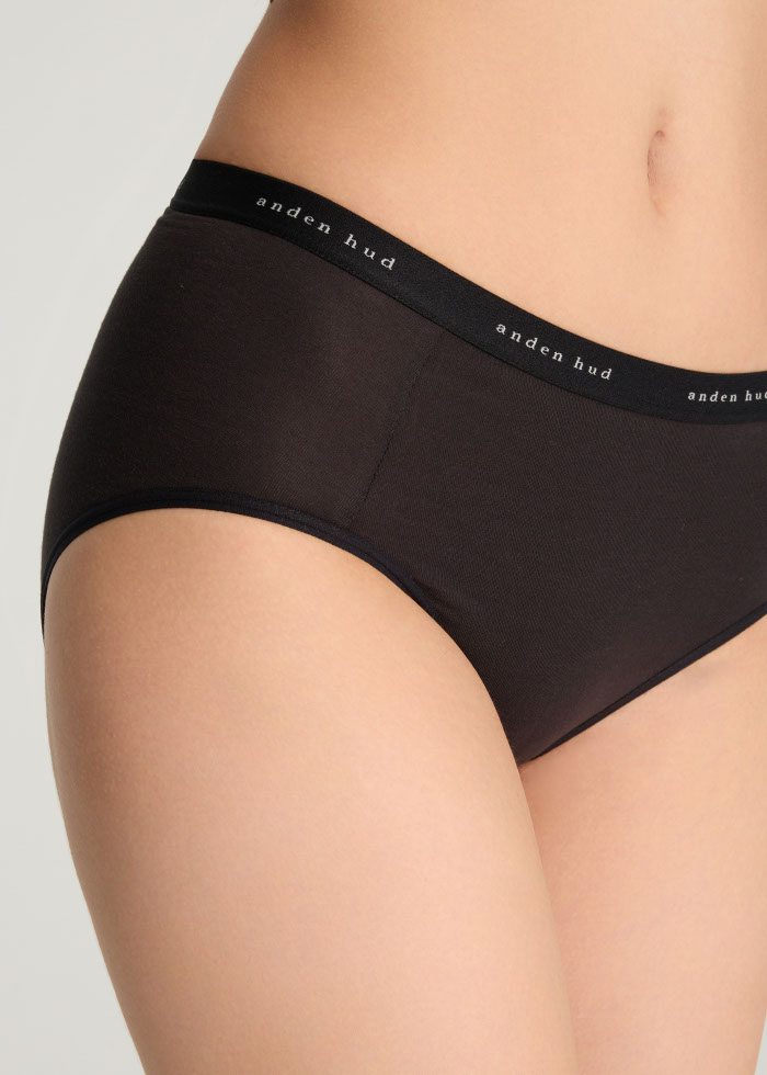 Every Day．High Rise Cotton Brief Panty（Black）