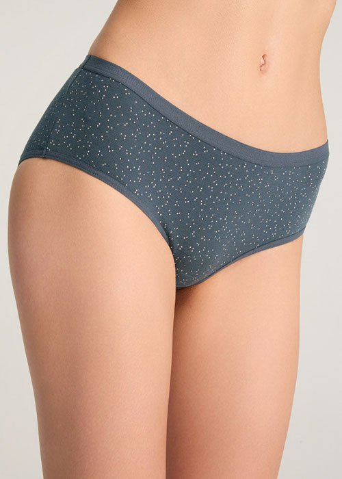 Daily Routine．High Rise Cotton Brief Panty（Dotted Pattern）