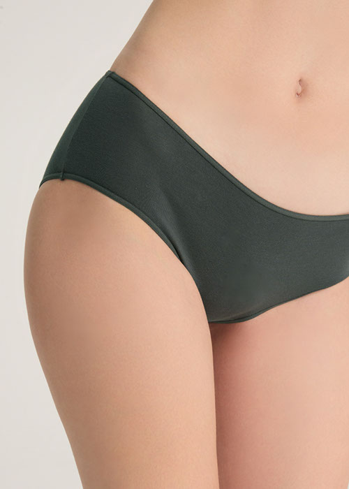 Every Day．Mid Rise Cotton Flat Elastic Brief Panty（Urban Chic）