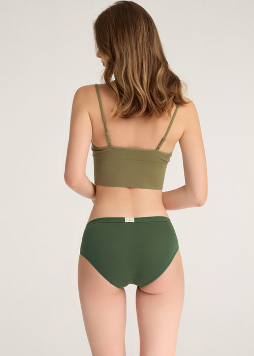 Every Day．Low Rise Cotton Brief Panty（Greener Pastures）