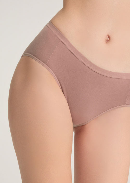 XXL Every Day．Mid Rise Cotton Brief Panty（Ash Rose）