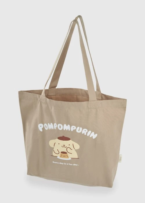 布丁狗系列．帆布袋（卡其-布丁狗）