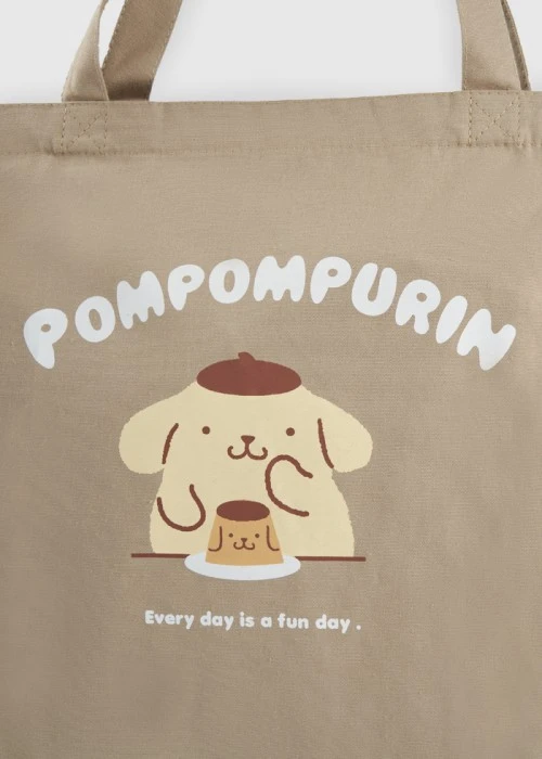 布丁狗系列．帆布袋（卡其-布丁狗）