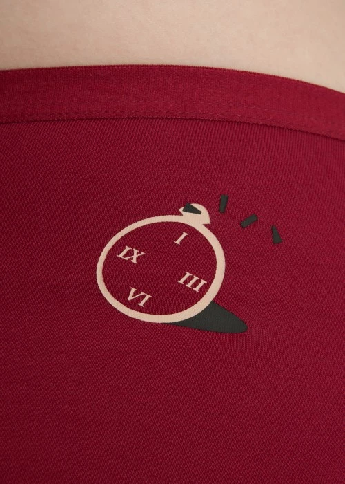 Timeless Elegance．Mid Rise Cotton Brief Panty（Red Dahlia）