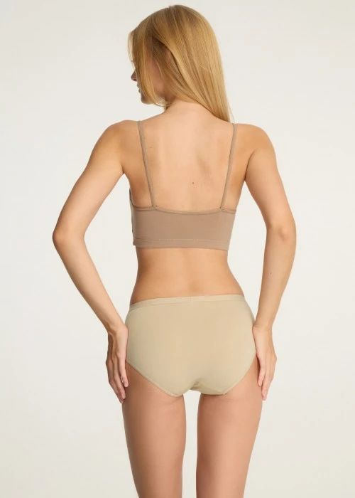 Classic．Mid Rise Cotton Brief Panty(Green Gables)