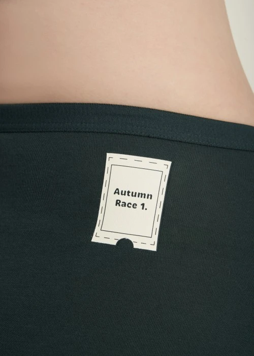 XXL 秋日呢喃．高腰三角內褲(淺麻灰-1990)