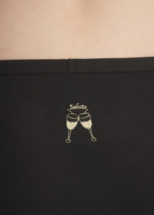 Timeless Elegance．Low Rise Cotton Brief Panty(Blue Indigo)