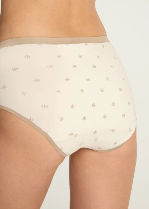 Fortune．High Rise Cotton Period Brief Panty（Monogram Dust）