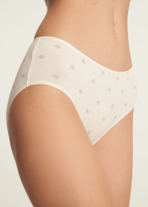 抗菌系列．細邊中腰三角內褲(和風米-幾何花)