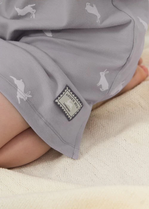 兒童連身_雪地蹦蹦．居家長袖開叉睡衣(多維爾粉-Kitten)