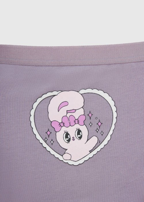 女童三入組_ 艾絲樂小兔系列．緊帶三角內褲(可愛小兔)