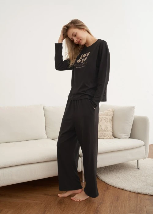 下身_秋日晴空．居家口袋長褲(人魚粉紫)