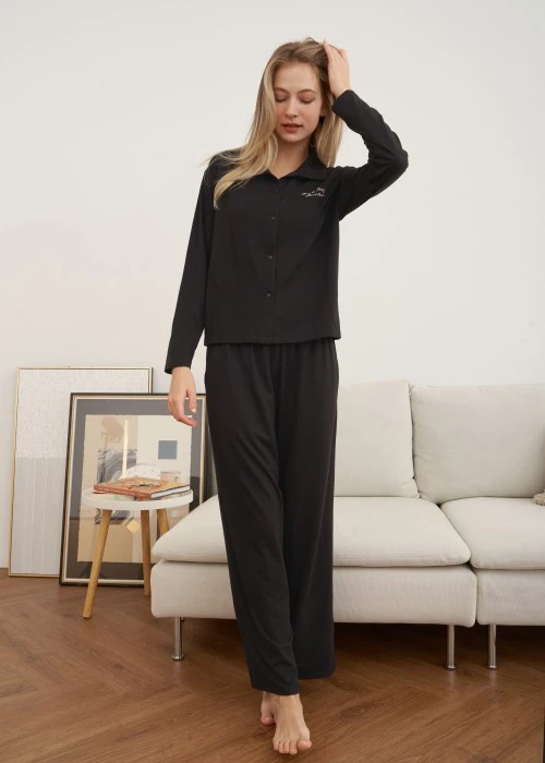 下身_秋日晴空．居家口袋長褲(人魚粉紫)