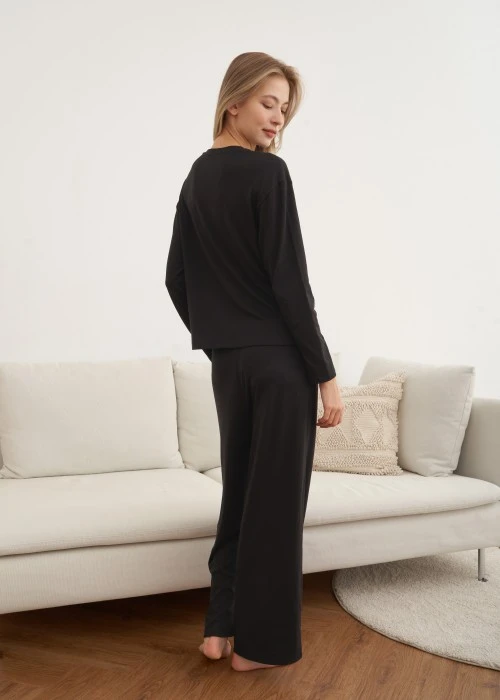 下身_秋日晴空．居家口袋長褲(人魚粉紫)