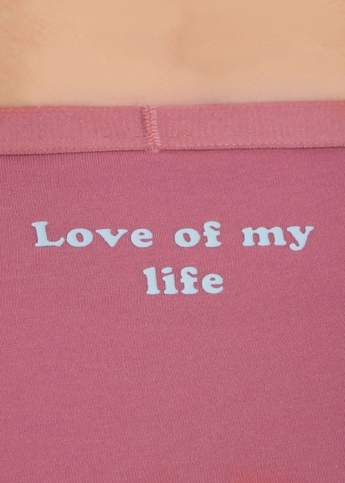 慢慢喜歡．高腰三角內褲（深玫瑰粉-摯愛）