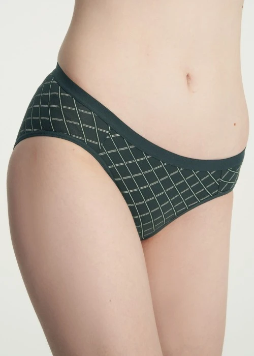 Timeless Elegance．Low Rise Cotton Brief Panty(Blue Indigo)