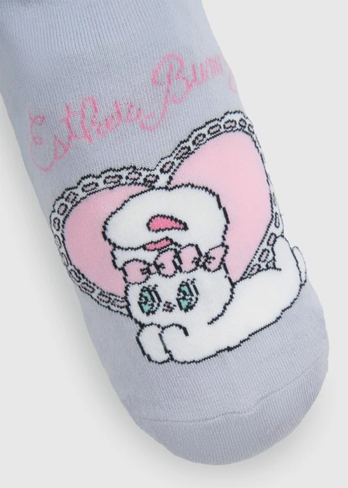 Esther Bunny Series．Women Ruffled Socks（Light Purple）