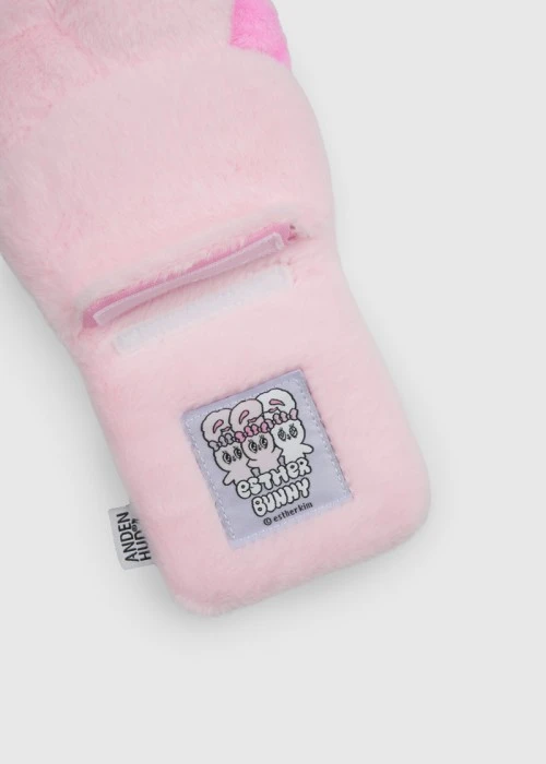 艾絲樂小兔系列．絨毛卡套(粉-艾絲樂小兔)