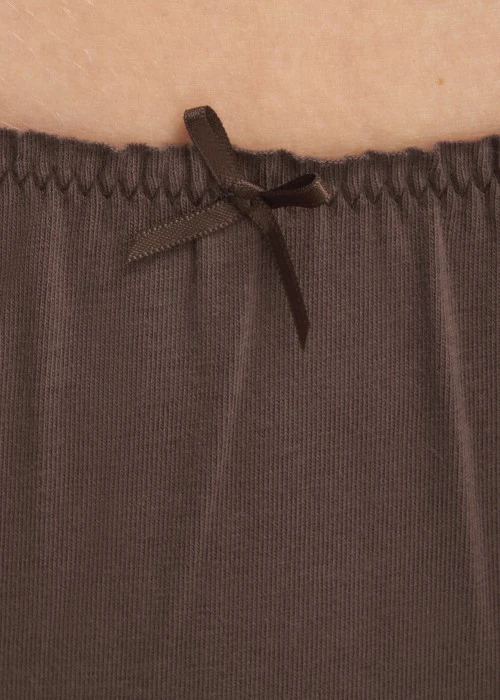 XXL Hello Kitty 系列．花苞中腰三角內褲(熊熊粉-咖啡)