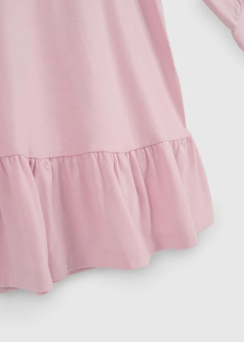 兒童連身_Hello Kitty系列．裙片抽皺長袖睡衣(熊熊粉-拆禮物)