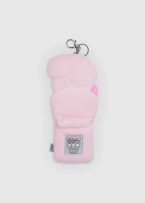 艾絲樂小兔系列．絨毛卡套(粉-艾絲樂小兔)