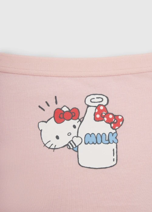 女童三入組_ Hello Kitty 系列．緊帶三角內褲(KITTY 悠閒假日)
