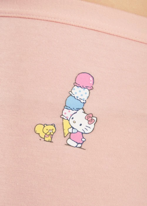 XXL Hello Kitty 系列．中腰三角內褲（熊熊粉-冰淇淋）
