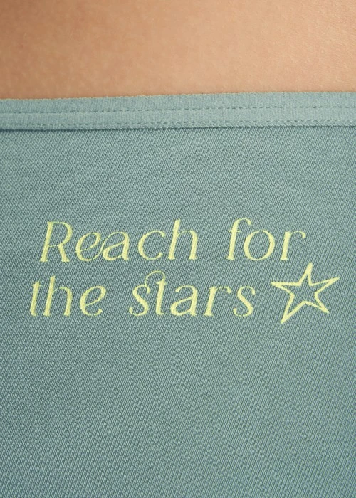 XXL Nordic．細邊高腰三角內褲(極光綠-摘星)