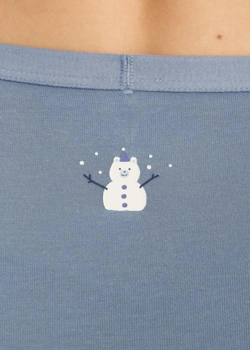 Nordic．高腰三角內褲(花神紫-刺繡拐杖糖)