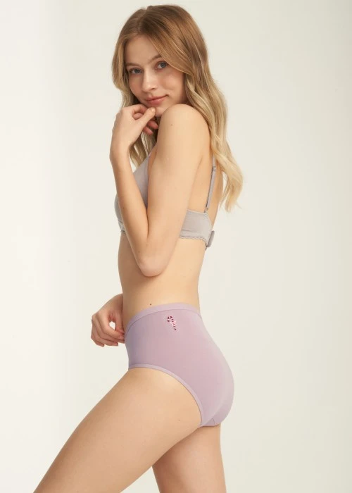 Nordic．High Rise Cotton Brief Panty（Sea Fog）