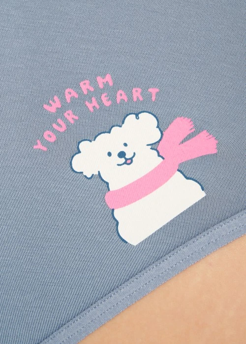 XXL Nordic．細邊高腰三角內褲(極光綠-摘星)