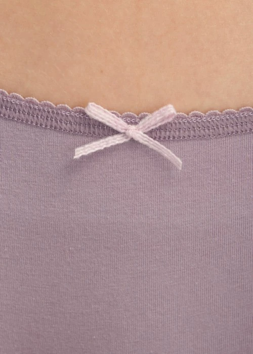 冬日氣息．花邊中腰三角內褲(花神紫-冰晶雪花)