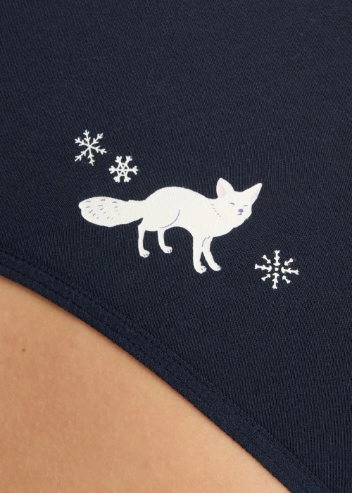 Winter Breath．Mid Rise Cotton Brief Panty（Total Eclipse）