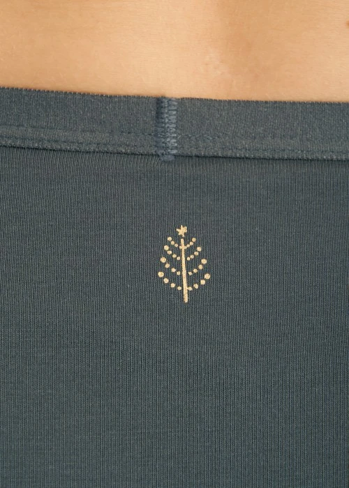 XXL Nordic．高腰三角內褲(花神紫-刺繡拐杖糖)