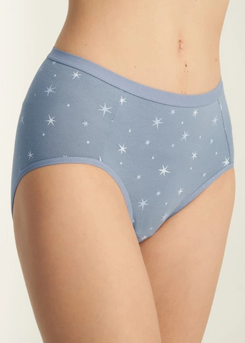 Nordic．High Rise Cotton Brief Panty（Crystal Stars）