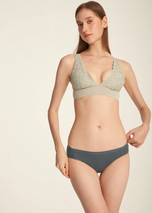 冬日氣息．低腰三角內褲(釉瓷藍-雪狐)