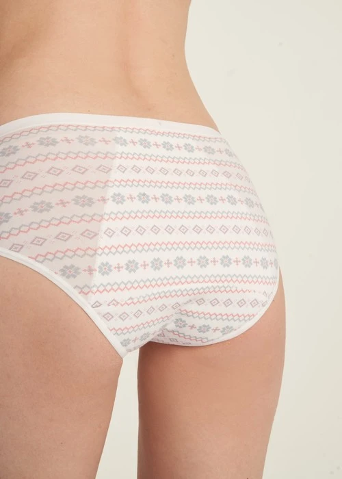 Sirius．中腰生理褲（米白-針織雪花）