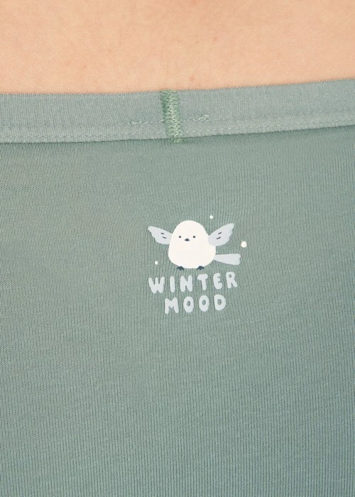 Winter Breath．Low Rise Cotton Brief Panty（Wrought Iron）