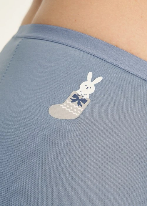 Sirius．高腰生理褲（琉璃藍-襪子兔兔）