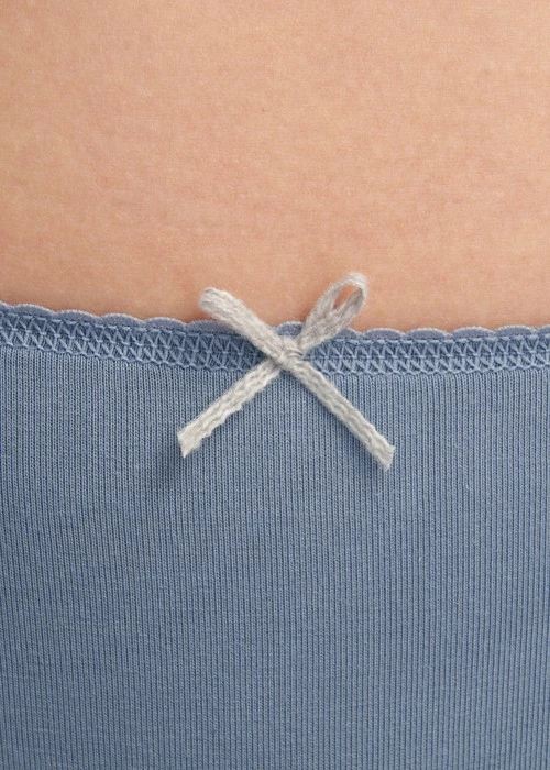 XXL Nordic．花邊高腰三角內褲(極光綠-刺繡小雪人)