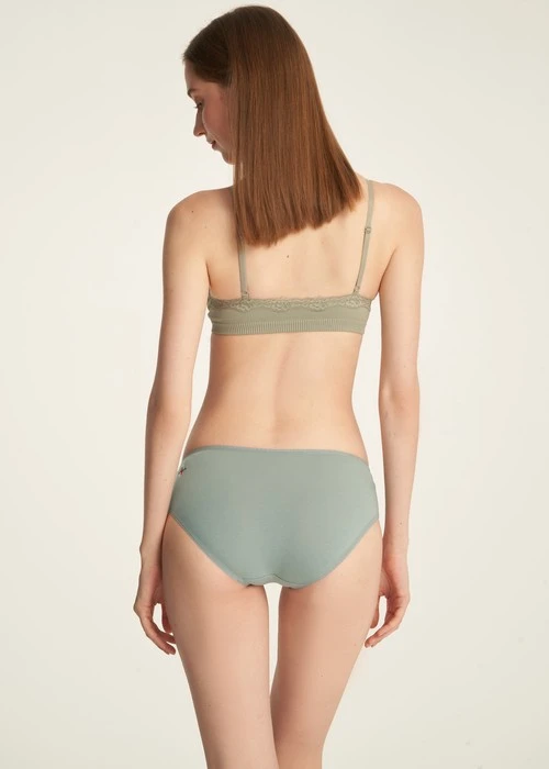 冬日氣息．花邊中腰三角內褲(花神紫-冰晶雪花)